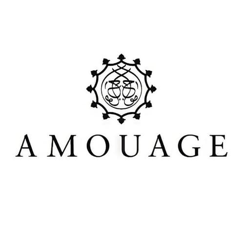 عکس لوگو برند آمواج Amouage با رنگ متن مشکی و بک گراند سفید